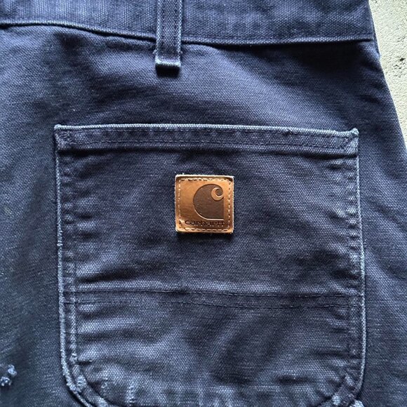 carhartt distressed faded single knee cargo pants - Picture 2 of 8